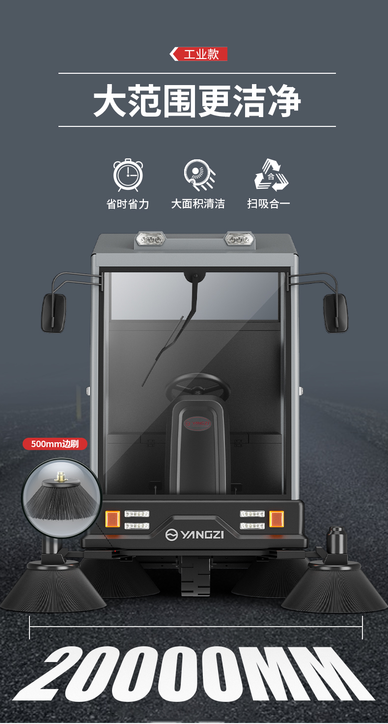 揚(yáng)子S11電動(dòng)掃地車(圖11)